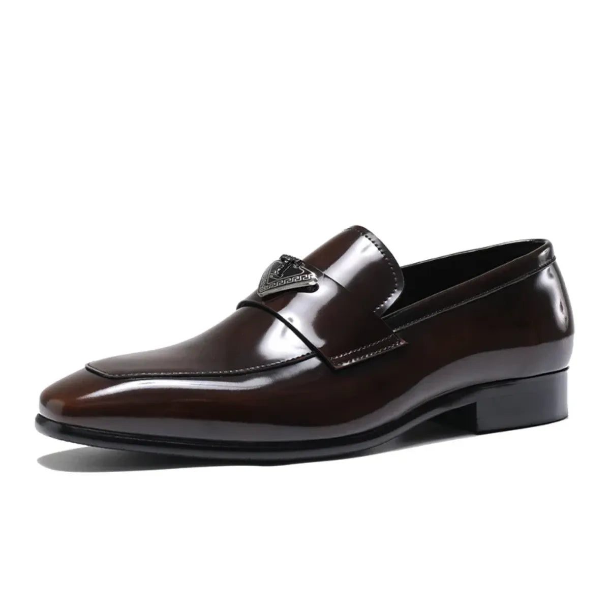 Luxury Loafer Shoe in Marsala Patent Leather
